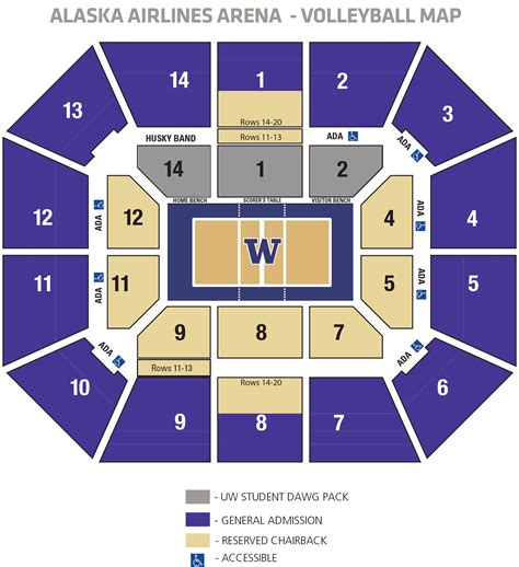 Washington Huskies | Online Ticket Office | Seating Charts