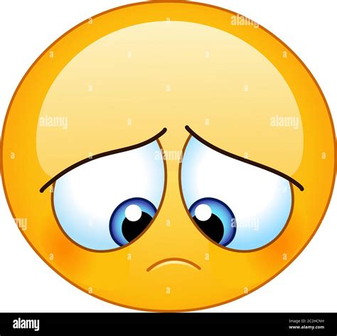 Gloomy sad emoji emoticon looking down Stock Vector Image & Art - Alamy