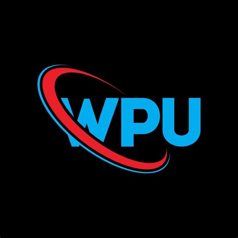 logotipo de la wpu. carta wpu. diseño de logotipo de letra wpu ...