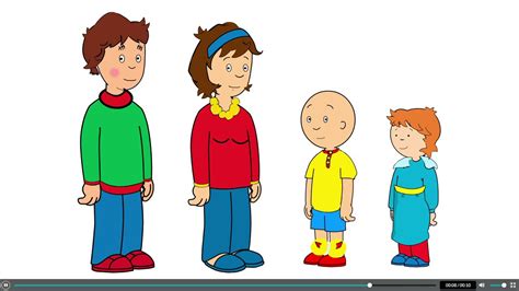 Goanimate Caillou Family Characters