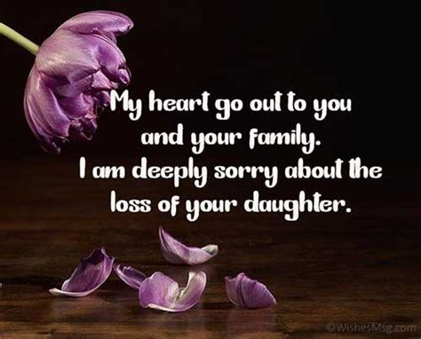 Sympathy Messages for Loss of Daughter - WishesMsg