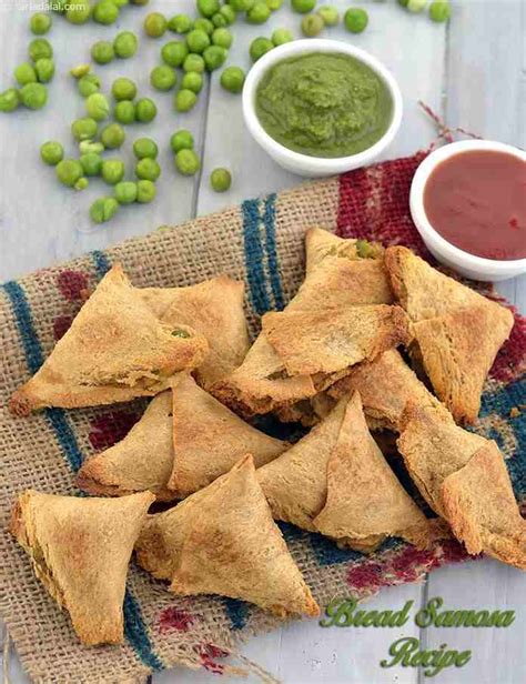 Calories of Bread Samosa Recipe, Baked Samosa | Tarladalal.com