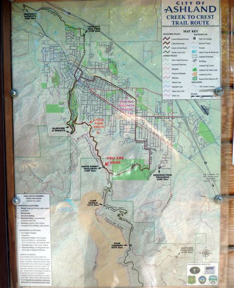 City of Ashland – Creek to Crest Trail Route (map) « Ashland Daily Photo