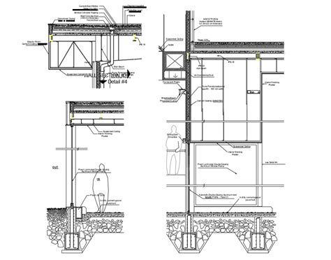 Building section Drawing architecture download - Cadbull