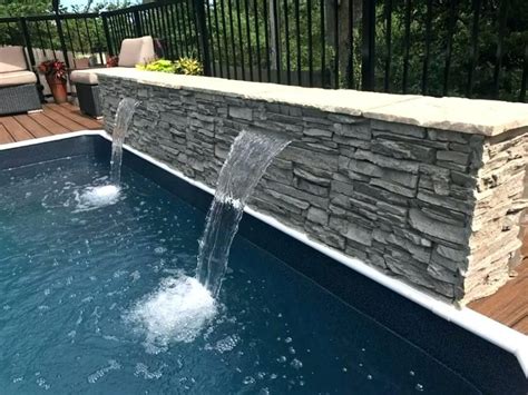 Pin by Jamie Iseman on Pool! | Pool waterfall, Diy pool, Stone pool