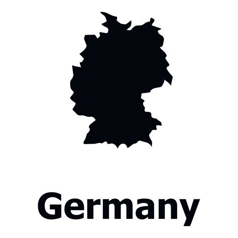 Germany map icon, simple style 15266178 Vector Art at Vecteezy