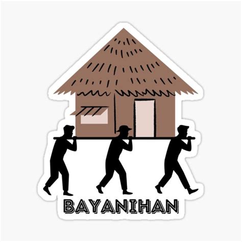 "Bayanihan" Sticker for Sale by razaldo | Redbubble