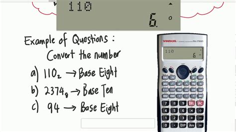 USING CALCULATOR NUMBER BASES - YouTube