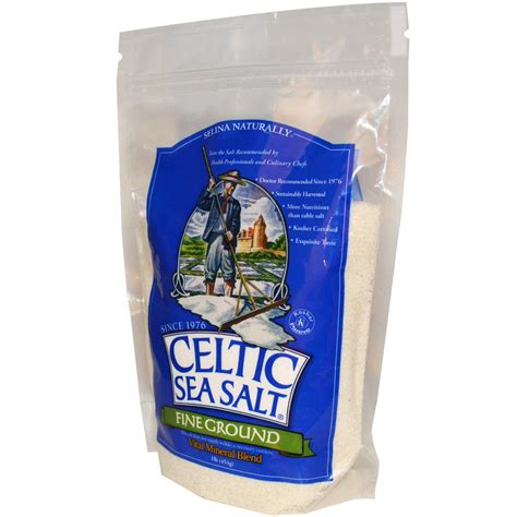 Celtic Sea Salt, Fine Ground, Vital Mineral Blend, 1 lb (454 g ...