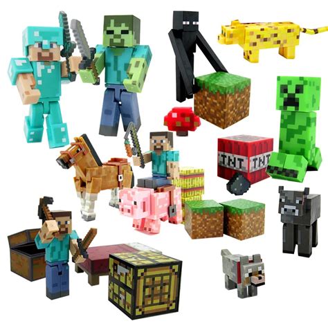 50pcs/lot Second Hand Original Minecraft action figures Limited edition ...