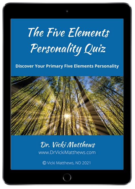 Discover Your Elemental Personality! — Vicki Matthews