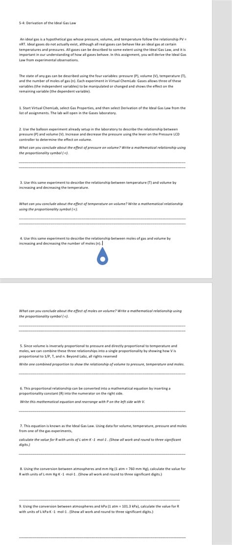 5-4: Derivation of the Ideal Gas Law An ideal gas is | Chegg.com