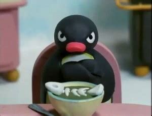 Create meme "pingu angry, pingu noot noot meme, the cartoon about a ...