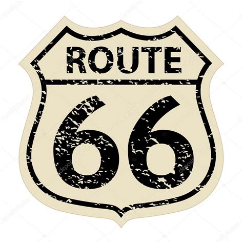 Vintage route 66 sign — Stock Vector © smarques27 #50432315