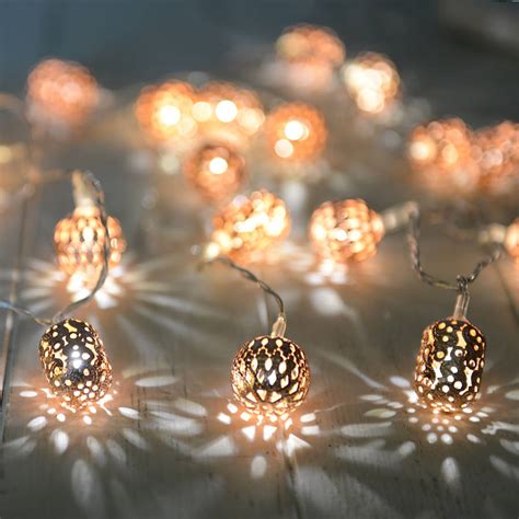 copper fairy lights by home & glory | notonthehighstreet.com