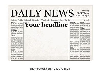 494,979 Newspaper Images, Stock Photos, and Vectors | Shutterstock