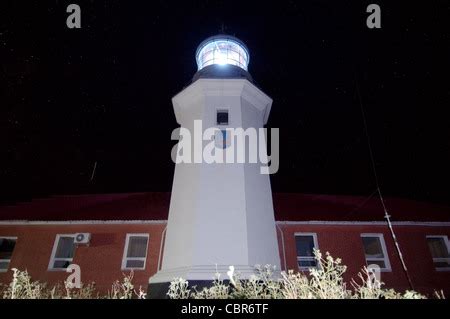 Lighthouse on Snake Island (Zmiinyi Island), Black Sea, Odessa, Ukraine ...