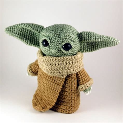 Baby Yoda Crochet Doll Pattern - Amelia's Crochet