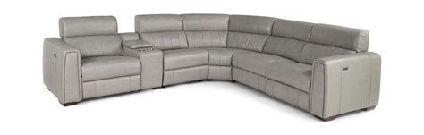 Lena 6 Piece Leather Power Reclining Modular | HOM Furniture