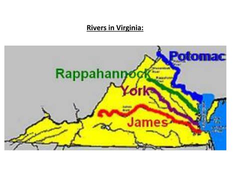 Map Of Virginia With Rivers Labeled - United States Map