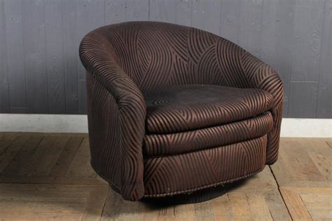 Lot - Upholstered Barrel Back Chair