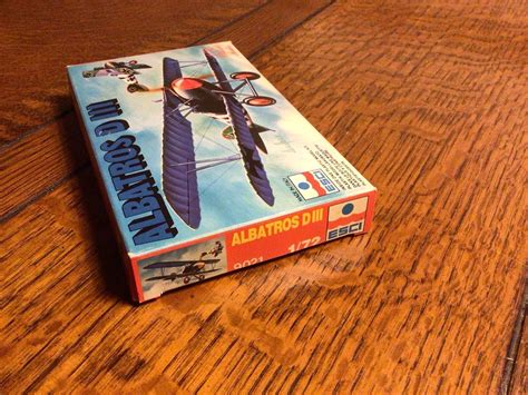 Vintage 1980’s ESCI 1/72 Classic Series Albatros D III Model Kit WW1 ...