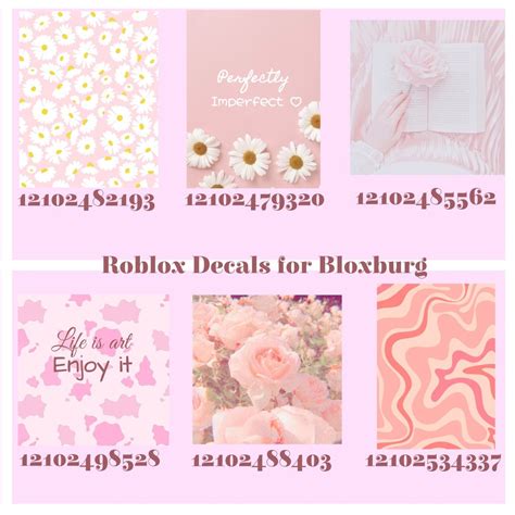 Preppy bloxburg decals – Artofit