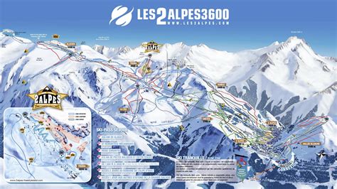 Orientation Les 2 Alpes - information boards, sign-postings Les 2 Alpes