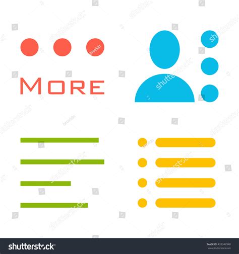 Hamburger Menu Icons Set Vector Colored Stock Vector (Royalty Free ...