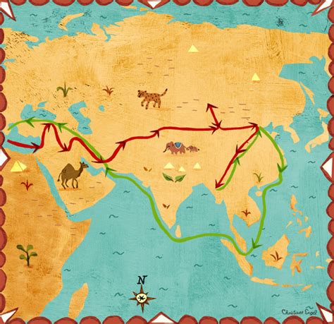 Marco Polo's Journey Maps :: Behance