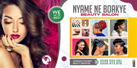 Beauty Salon banner designed by Oppomence graphics in Ghana 0247369275 ...