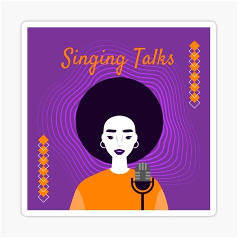 "Singing artwork " Sticker for Sale by utopianco | Redbubble