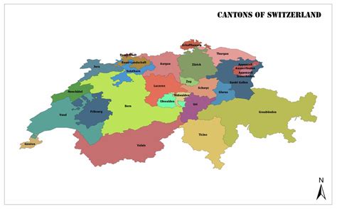 Cantons of Switzerland | Mappr