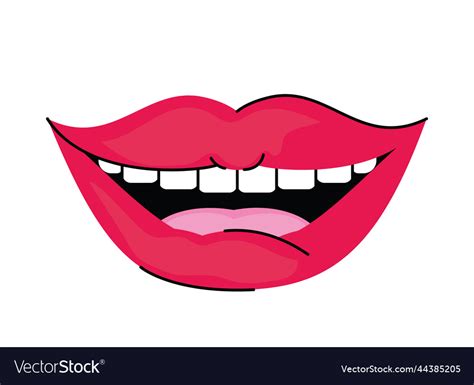 Smiling mouth icon Royalty Free Vector Image - VectorStock