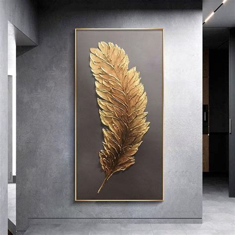 Golden Feather | Hand painting art, Art painting, Painting