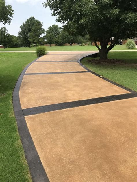 Stained Concrete Driveway: Before & After | Stained concrete driveway ...