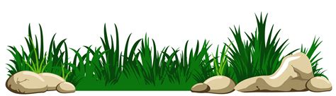 Grass with Rocks Transparent PNG Clipart | Cartoon grass, Grass clipart ...