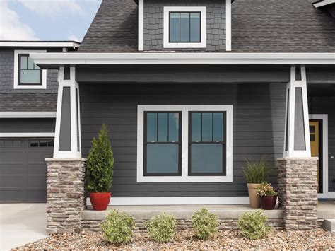 vinyl windows double hung windows exterior | Windows exterior, Double ...