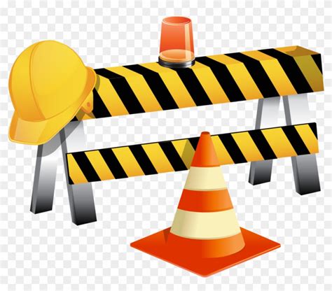 Clip Art Vector Flagger Working On Road Construction - Road ...