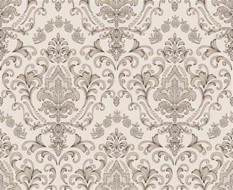 Free Vector | Damask seamless pattern element Vector classical luxury ...