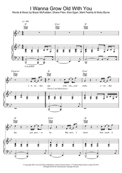 I Wanna Grow Old With You | Sheet Music Direct