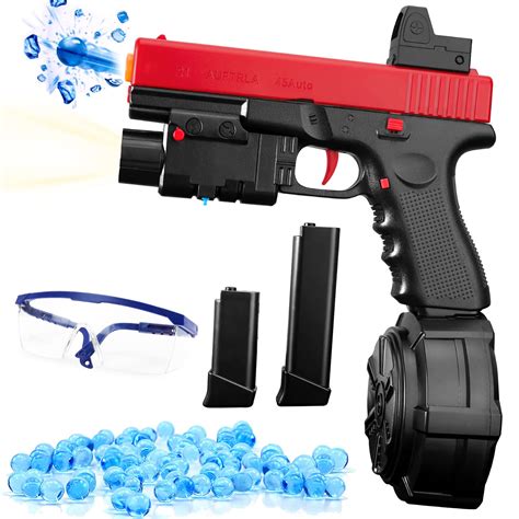 Buy Full Auto JM-X2 Gel Ball Blaster Splatter Ball Gun with Drum ...