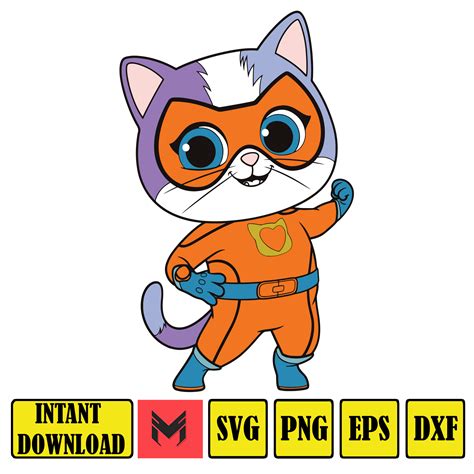 superkitties svg, png, dxf, jpeg, pdf, buddy super kitty png - Inspire ...