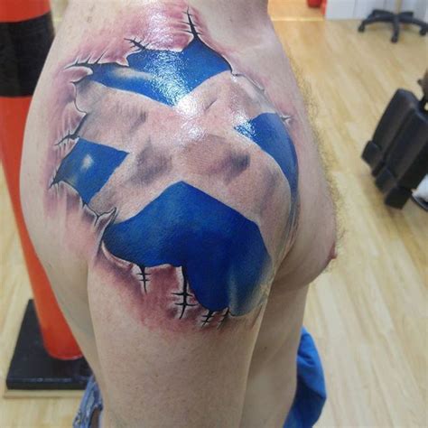 Saltire cover up :) by chelloo #saltire #scotland #tattoo #tattoos # ...