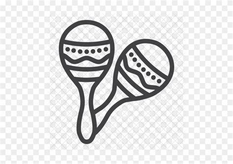 Maracas Clipart Black And White - Maraca Icon - Free Transparent PNG ...