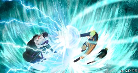 Image result for rasengan vs chidori Minato Y Naruto, Naruto Vs Sasuke ...