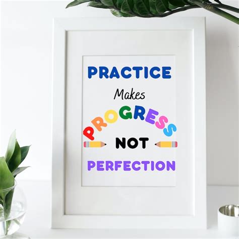 Practice Makes Progress Poster - Etsy