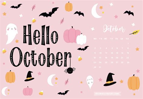 October Calendar 2023 : Spooky October Wallpaper – Idea Wallpapers ...