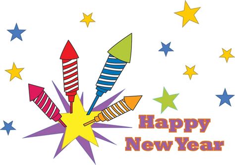 New Years Clipart-happy new year fireworks 01218