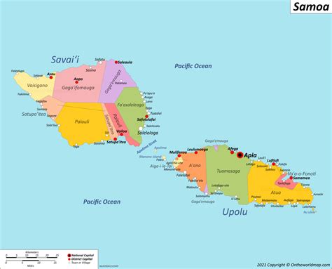 Samoa Maps | Detailed Maps of Independent State of Samoa